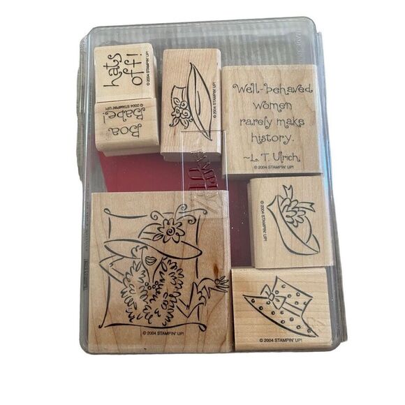 Stampin Up Craft Stamps Box Of 7 Crafts Art - Picture 1 of 9